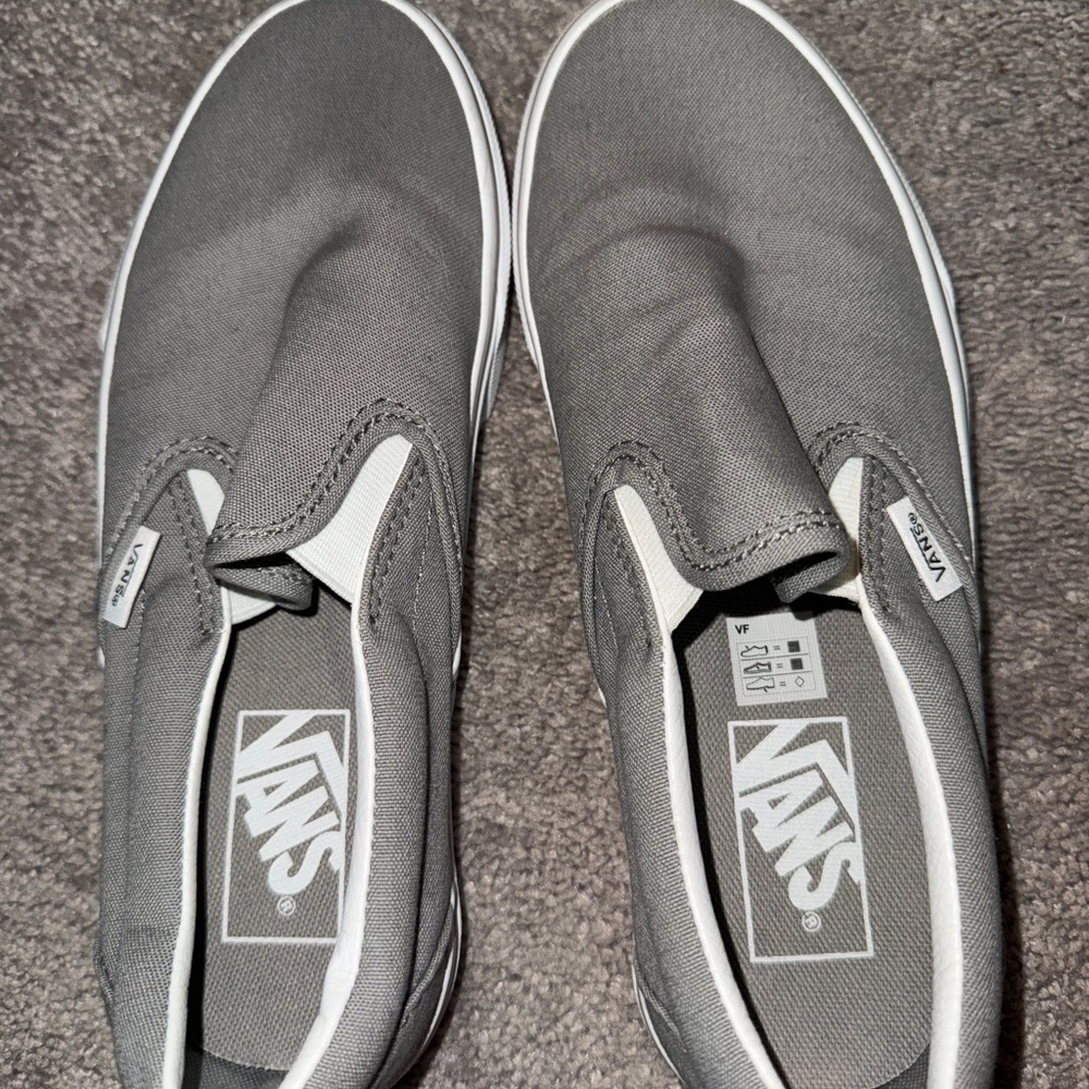 Vans Classic Gray Slip-On Sneakers